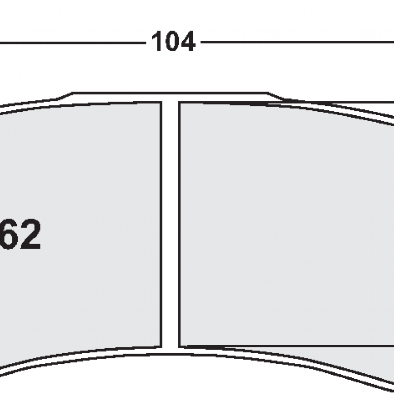 Sprint / medium distance compound with smooth bite. Race brake pads - Formula 3 brake pad
(Brembo system)